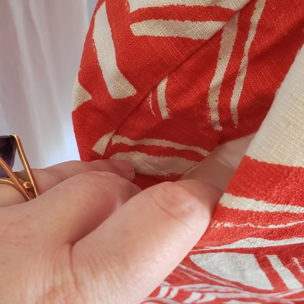 Red brushstroke sundress by Banana republic - Picture 3 of 10